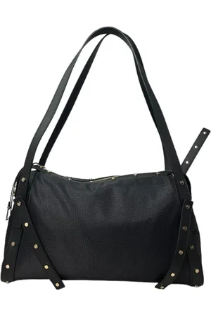 Borbonese Taske, Dame, Sort, ONE SIZE, Uld, Borsa Bauletto Medium Skuldertaske