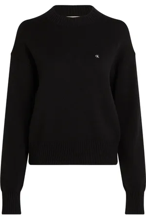 Calvin Klein Strik, Dame, Sort, XS, Bomuld, Sort sweater