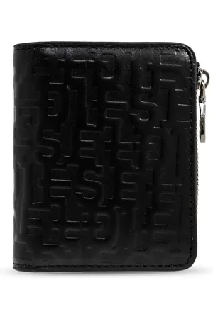 Diesel Tilbehør, Herre, Sort, ONE SIZE, Læder, Wallet med PC Monogram C logo