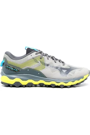 Mizuno Sko, Herre, Grå, 43 1/2 EU, Uld, Wave Mujin 9 Trail Sneakers