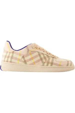 Burberry Sko, Dame, Lyserød, 36 EU, Lærreds Sneakers