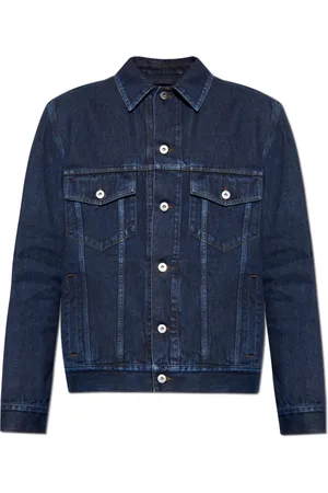 Burberry Jakke, Herre, Blå, XL, Denim, Back Logo Tab Denimjakke