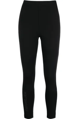 Moncler Bukser, Dame, Sort, S, Spandex, Tekniske leggings til udendørsaktiviteter