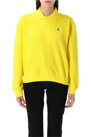 Ralph Lauren Top, Dame, Gul, M, Bomuld, Dametøj Strik Lemon Crush Ss25