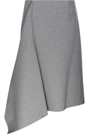 DRIES VAN NOTEN Nederdel, Dame, Grå, M, Grå Melange Hurve Nederdel