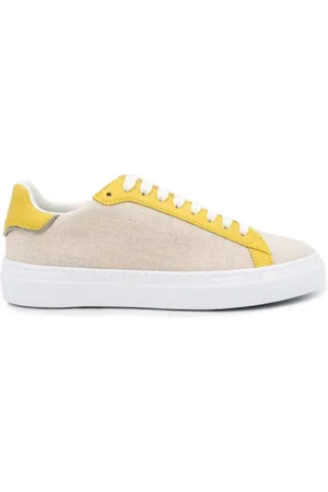 Fabiana Filippi Sko, Dame, , 39 1/2 EU, Læder, Canvas og læder sneaker med diamanttråd