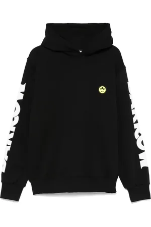 BARROW Sweathshirts & Hoodies, Herre, Sort, L, Uld, Sort Hoodie til Mænd