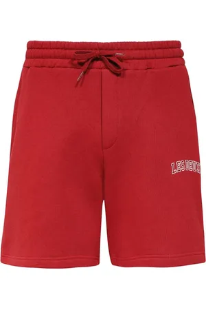 Les Deux Shorts, Herre, Rød, S, Bomuld, Bomulds Bermuda Shorts med snøre i taljen
