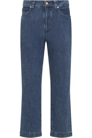 Max Mara Jeans, Dame, Blå, 2XS, Bomuld, Cassia Jeans