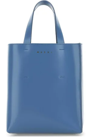 Marni Taske, Dame, Blå, ONE SIZE, Uld, Museo Leather Mini Tote Bag
