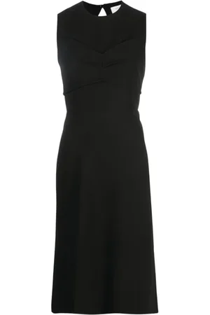 Sportmax Kjole, Dame, Sort, M, Polyester, Mirto Midi Kjole