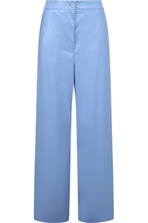 Maison Margiela Bukser, Dame, Blå, XS, Tyl, Wide Leg Bukser
