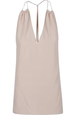 Victoria Beckham Top, Dame, Lyserød, 2XS, Uld, Silke Lilla Top Slidstærk