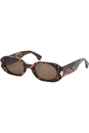 MARCELO BURLON Tilbehør, unisex, Brun, 51 MM, Uld, Nire Solbriller