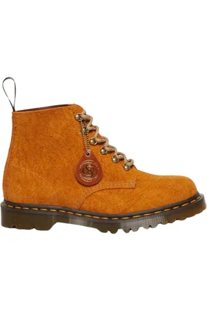 Dr. Martens Sko, Herre, Brun, 39 EU, Suede, Suede Støvler med Grov Finish