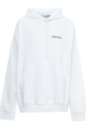 MARCELO BURLON Sweathshirts & Hoodies, Herre, Hvid, XS, Bomuld, Black Eagle Hoodie