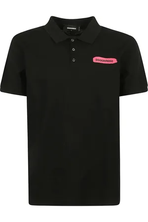 Dsquared2 Top, Herre, Sort, XL, Bomuld, Sort bomulds polo shirt