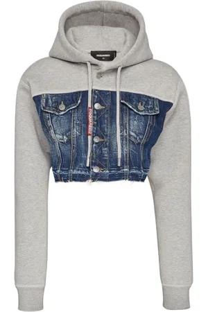 Dsquared2 Sweathshirts & Hoodies, Dame, Grå, XS, Bomuld, Hoodie