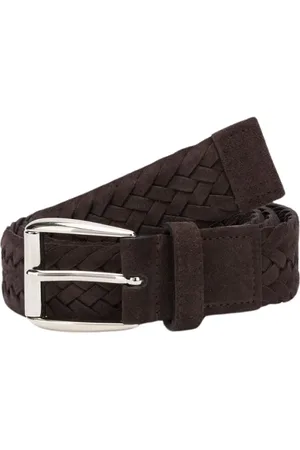Brooks Brothers Tilbehør, Herre, Brun, ONE SIZE, Læder, Ruskind Bælte