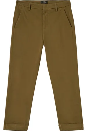 Dondup Bukser, Dame, Grøn, W32, Slim Fit Bukser