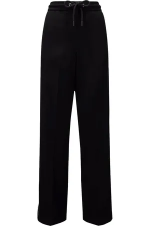 Moncler Bukser, Dame, Sort, XS, Satin, Satin Track Pants 90`er Stil