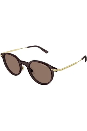 Montblanc Tilbehør, Dame, Brun, 49 MM, Tyl, Brune Solbriller Style Model