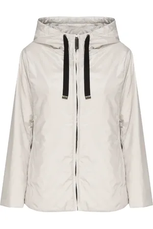 Max Mara Jakke, Dame, , XS, Uld, Vandtæt jakke med justerbar hætte