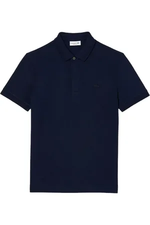 Lacoste Top, Herre, Blå, XL, Bomuld, Regular Fit Paris Stretch Piquépolo