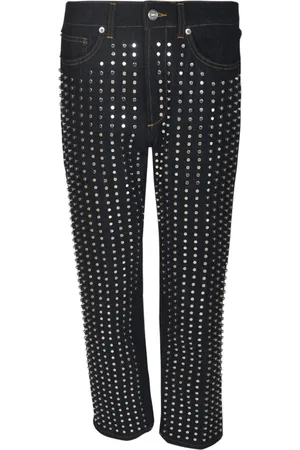 Dondup Jeans, Dame, Grå, W27, Uld, Stilfulde Bukser