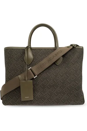 Salvatore Ferragamo Taske, Herre, Grøn, ONE SIZE, Læder, Tote Bag