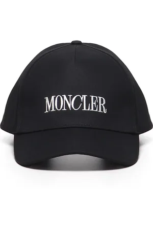 Moncler Tilbehør, Herre, Sort, ONE SIZE, Bomuld, Logo Hat