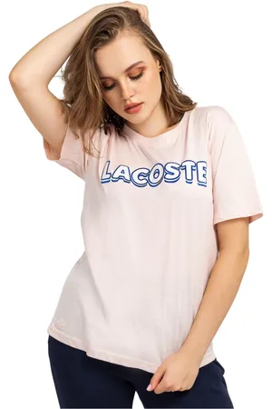 Lacoste Top, Dame, Lyserød, L, Bomuld, T-Shirt Tf0202-02P