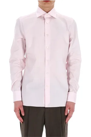 Ermenegildo Zegna Skjorte, Herre, Lyserød, L, Bomuld, Rosa Bomuldsskjorte Trofeo Kollektion