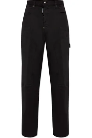 Dsquared2 Jeans, Herre, Sort, XS, Læder, Cargo Jeans
