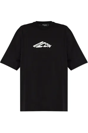 Dsquared2 Top, Dame, Sort, 2XS, Bomuld, Logo T-Shirt