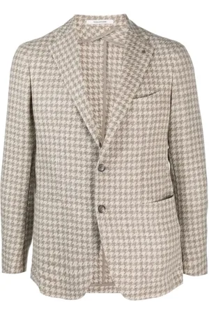 TAGLIATORE Jakke, Herre, , M, Uld, Houndstooth Blazer