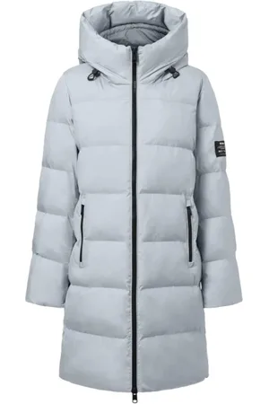 ECOALF Frakke, Dame, Hvid, XS, Uld, Vandafvisende jakke med hætte