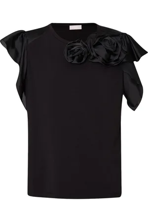 Liu Jo Bluser & Skjorter, Dame, Sort, S, Bomuld, Bomulds Elastan Bluse