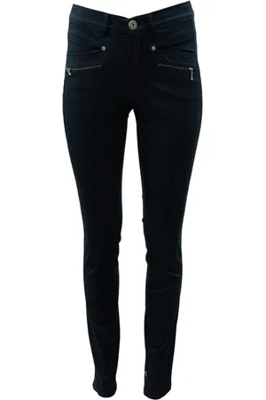 2-Biz Bukser, Dame, Sort, 3XL, Bomuld, Slim-fit Justerbare Bukser