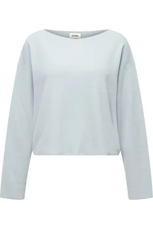 Drykorn Strik, Dame, Blå, S, Oversized Bådudskæring Pullover