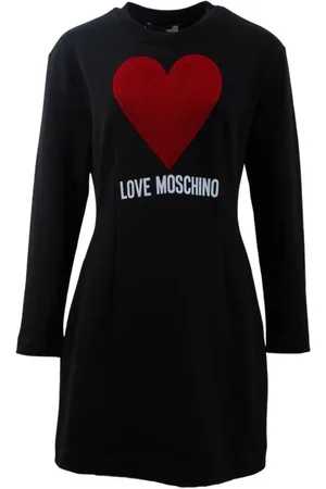 Moschino Kjole, Dame, Sort, XS, Strikket Balloon Kjole