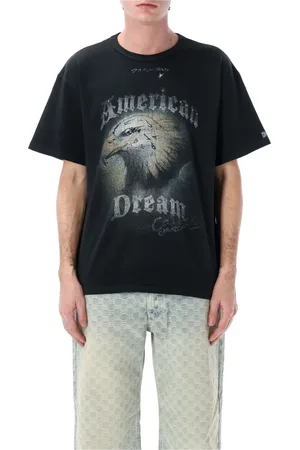 MISBHV Top, Herre, Sort, L, Bomuld, Sort American Dream Grafisk T-shirt