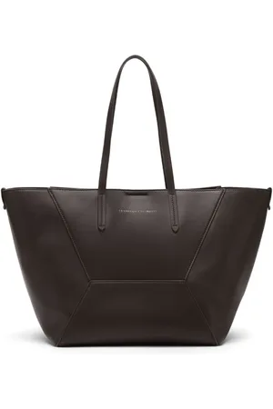 Brunello Cucinelli Taske, Dame, Brun, ONE SIZE, Uld, Skuldertaske