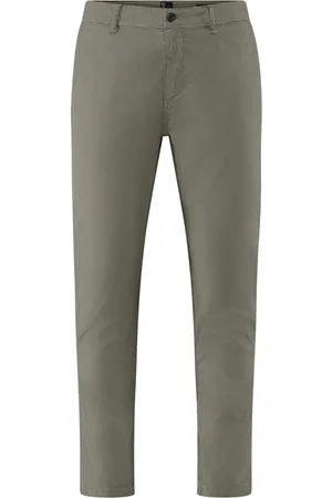 Bomboogie Bukser, Herre, Grøn, W34, Bomuld, Slim Fit Chino Bukser