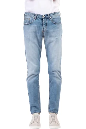 ELEVENTY Jeans, Herre, Blå, W33, Bomuld, Slim-fit Jeans