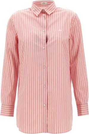 Etro Bluser & Skjorter, Dame, Lyserød, XS, Bomuld, Stribet Skjorte