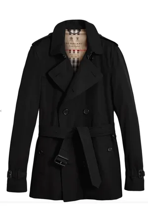 Burberry Frakke, Herre, Blå, 2XL, Bomuld, Short Kensington Trench Coat