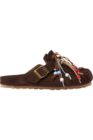 Scarosso Sko, Dame, Brun, 39 EU, Suede, Gea Brune Mule med Kvaster og Perledetaljer