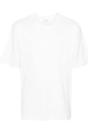 LARDINI Top, Herre, Hvid, 2XL, Bomuld, Bomulds T-shirt med Lomme