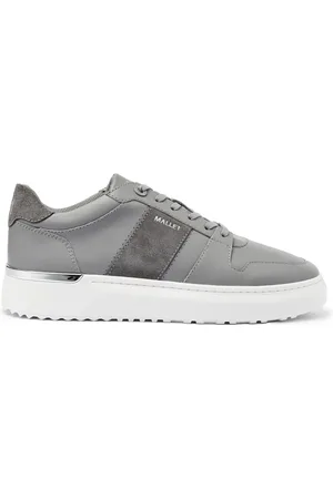 Mallet Sko, Herre, Grå, 44 EU, Læder, Lysegrå Læder Sneakers
